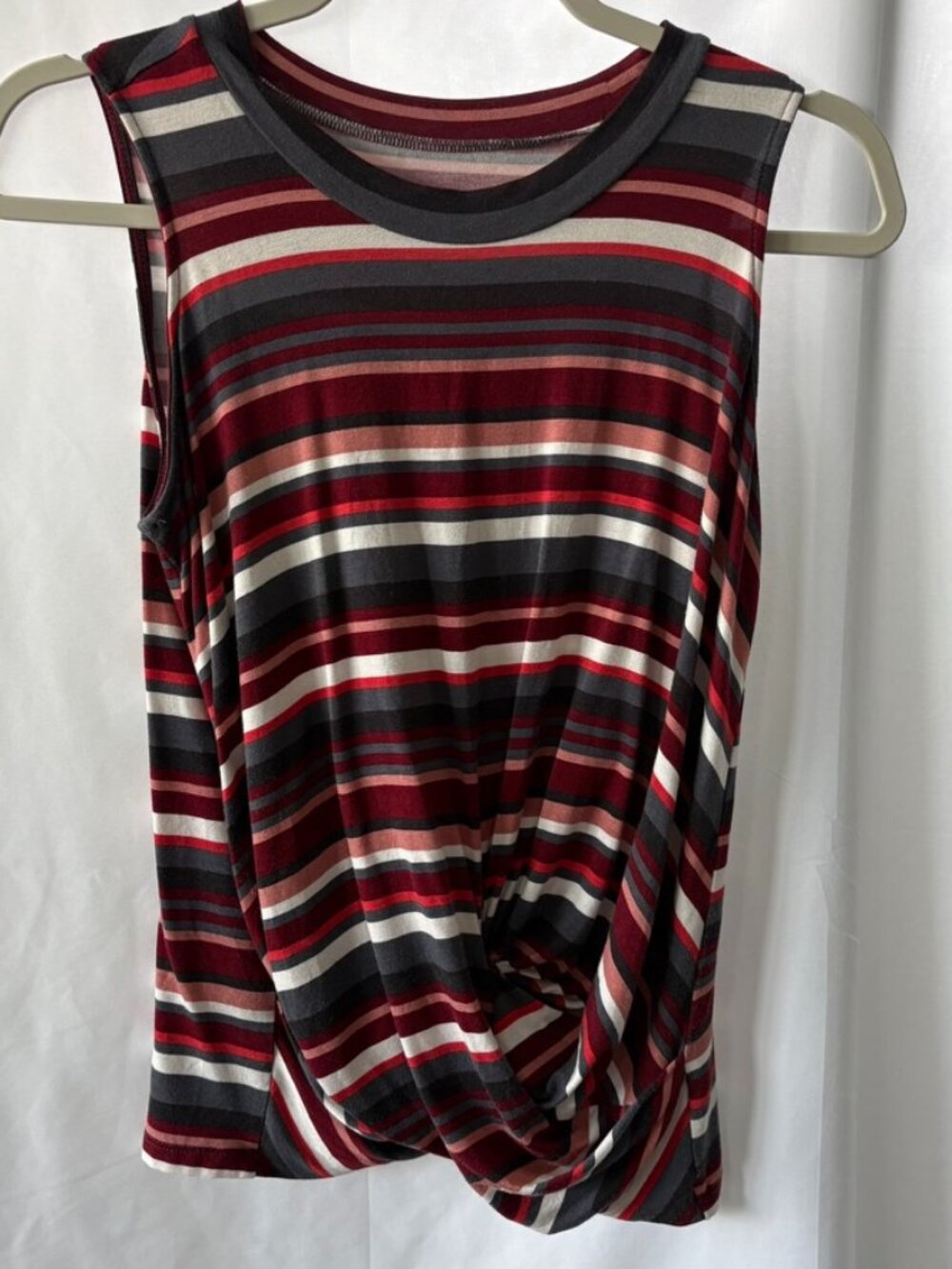 LOFT Striped Sleeveless Top